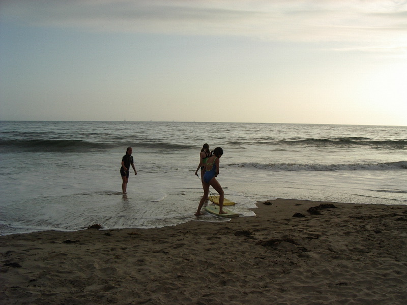 In the surf
