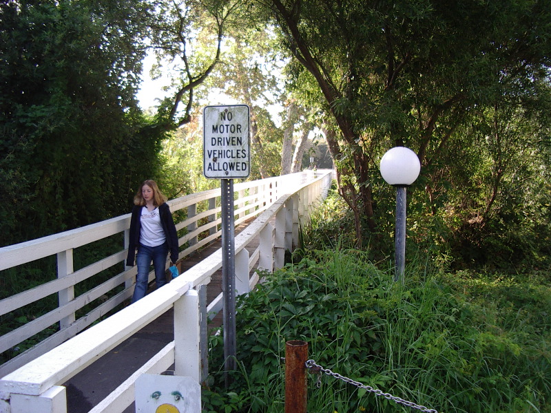 Footbridge in town