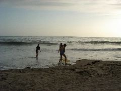 In the surf