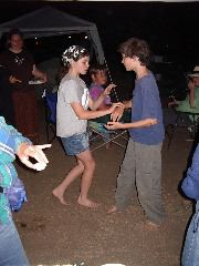 Rose and Chauncey swing dancing